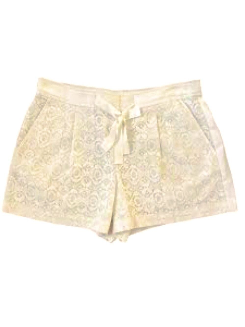 148.🎈$10 add on LOFT Cream High Waist Lace Shorts